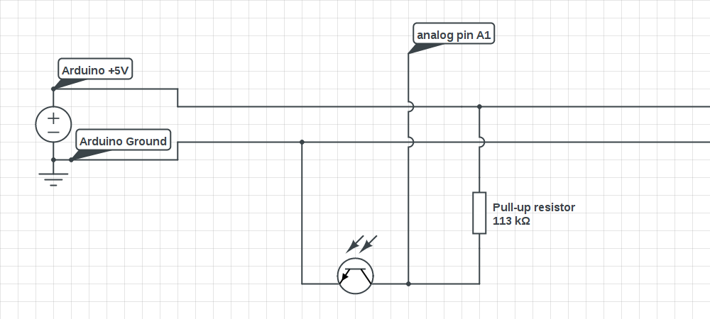 photo transistor circuit
